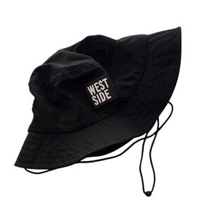 West side Black Bucket Hat Unisex